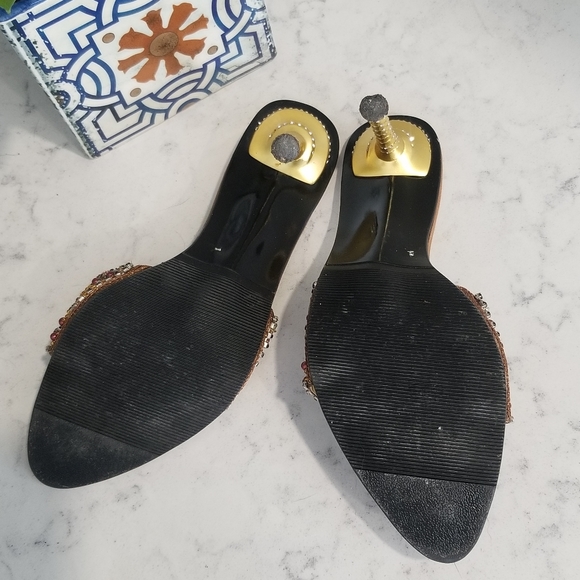 👠 VINTAGE HEELED SANDALS - Picture 6 of 10